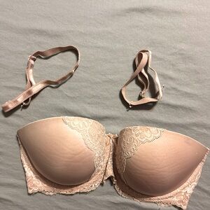 Victoria secrets DREAM ANGEL Multiway Lace Beige 32DDD with Straps